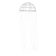 Afbeelding in Gallery-weergave laden, Kroonluchter Jellyfish met Warmwitte LED-verlichting – H200 x Ø60 cm – Zilver