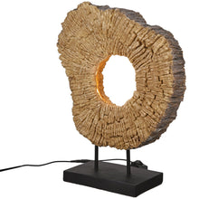 Afbeelding in Gallery-weergave laden, Tafellamp (LED) rond – Wood Art Bruin – H 45 cm