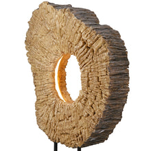 Afbeelding in Gallery-weergave laden, Tafellamp (LED) rond – Wood Art Bruin – H 45 cm