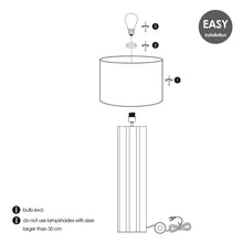 Afbeelding in Gallery-weergave laden, Home Sweet Home – Tafellampvoet Luxor | 19 × 19 × 78 cm | Naturel