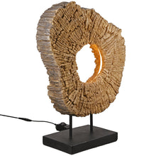 Afbeelding in Gallery-weergave laden, Tafellamp (LED) rond – Wood Art Bruin – H 45 cm